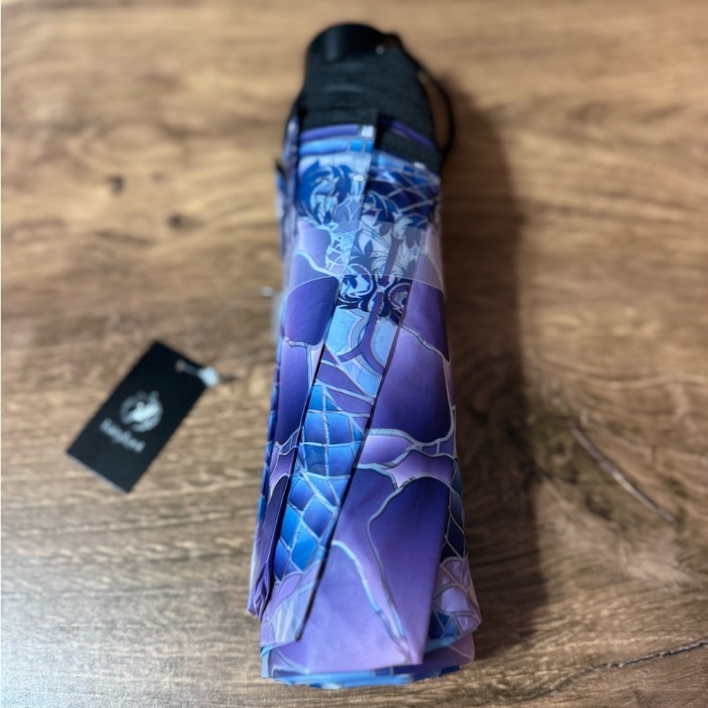 Cruel Is The Light Purple & Blue Patterned Umbrella | FairyLoot
